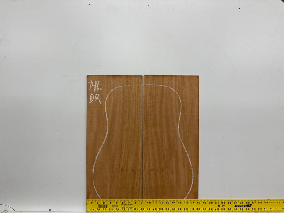 Mahogany Dreadnought Guitar Back & Side Set #746