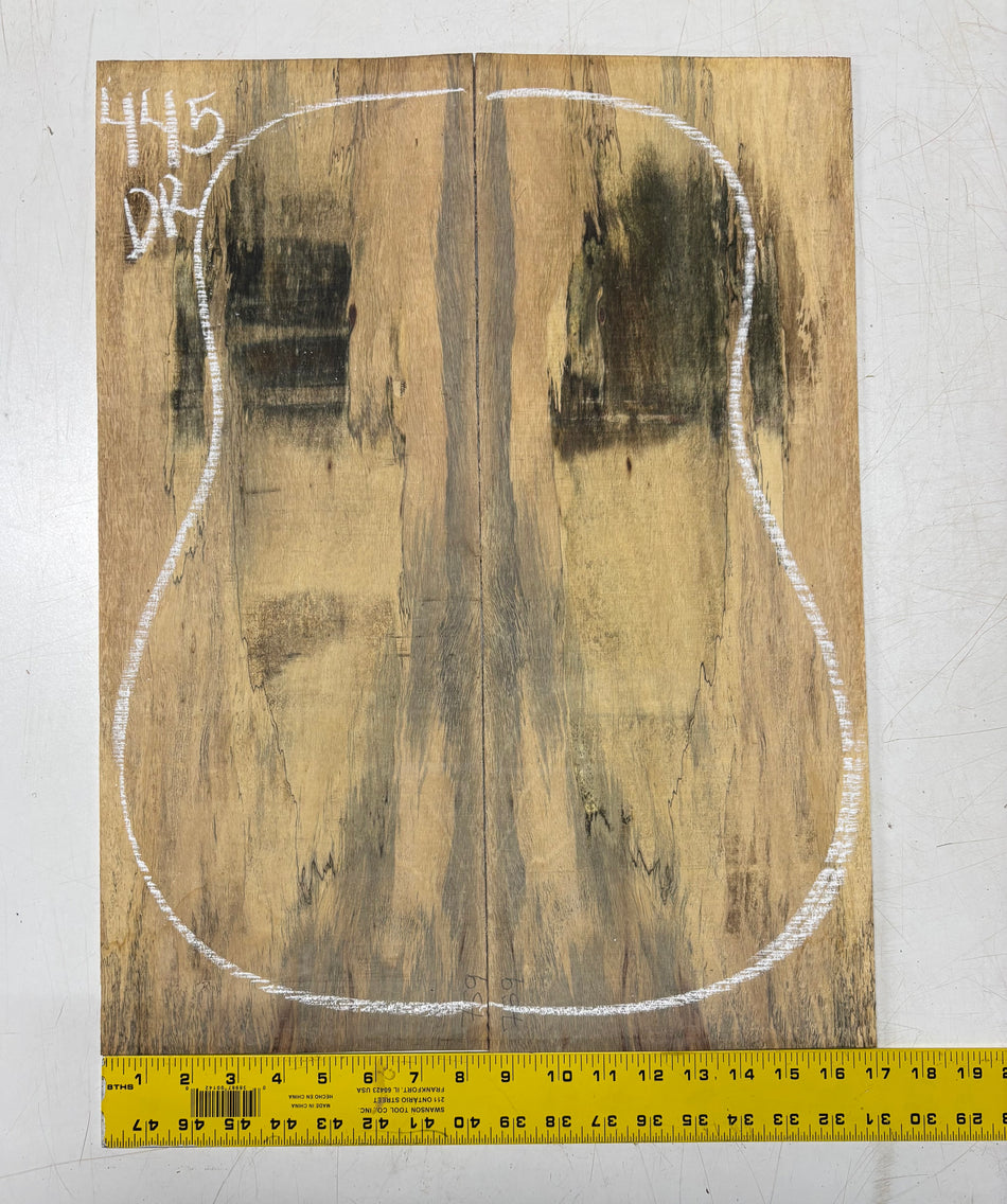 Spalted Tamarind Dreadnought Guitar Back & Side Set #445