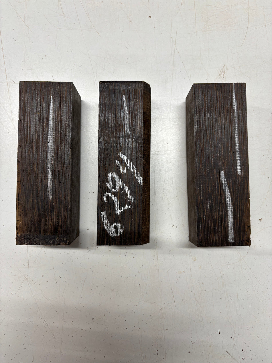 3 Pack, Black Palm Turning Wood Blanks 6"x2"x1-3/4" #6294