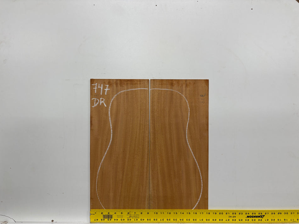 Mahogany Dreadnought Guitar Back & Side Set #747