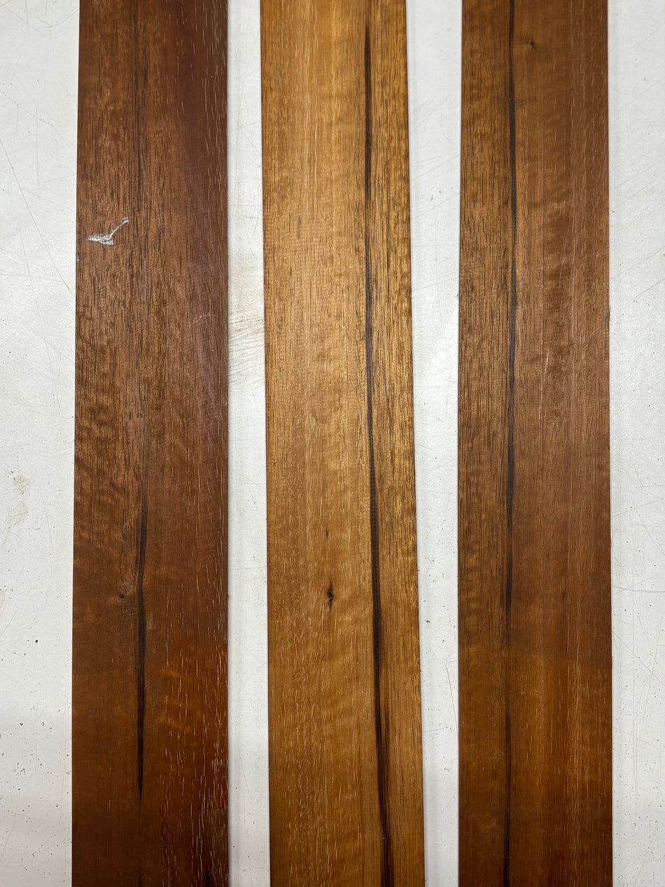 3 Pack, Goncalo Alves Thin Stock Lumber 24"x3"x1/8"#6951