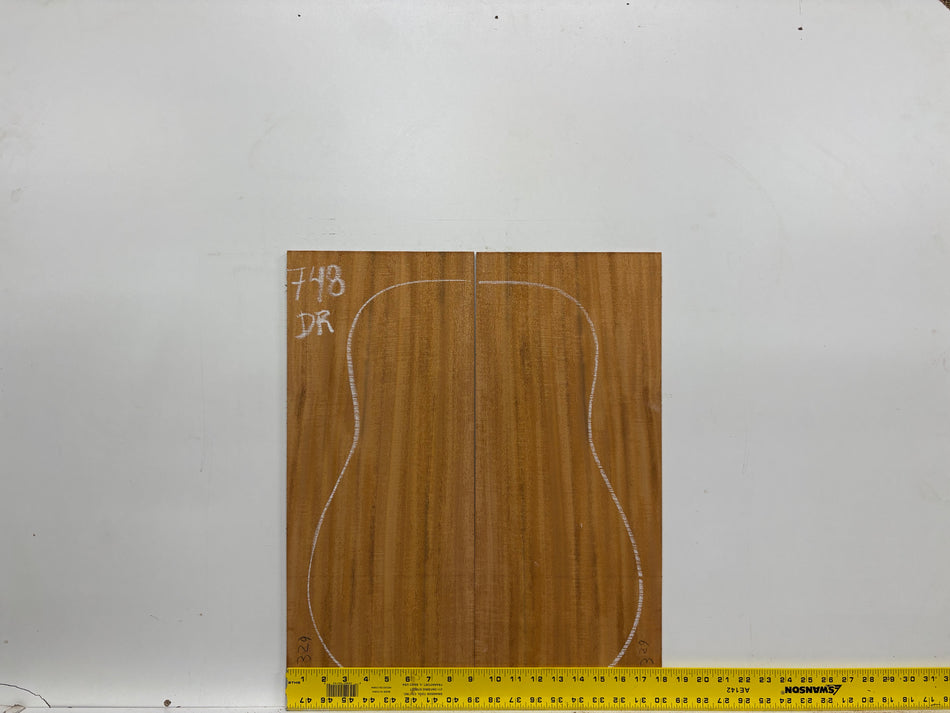 Mahogany Dreadnought Guitar Back & Side Set #748