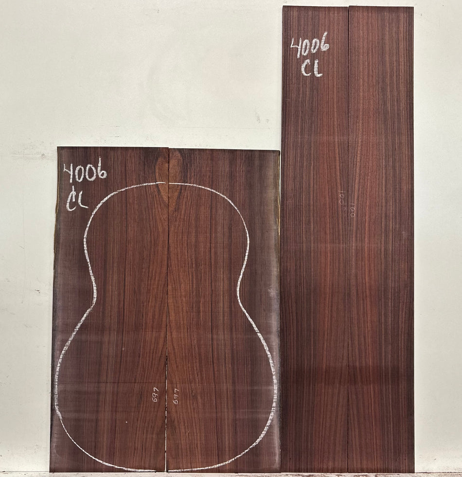 Royal Indian Rosewood Classical Guitar Back & Side Set #4006 - Exotic Wood Zone