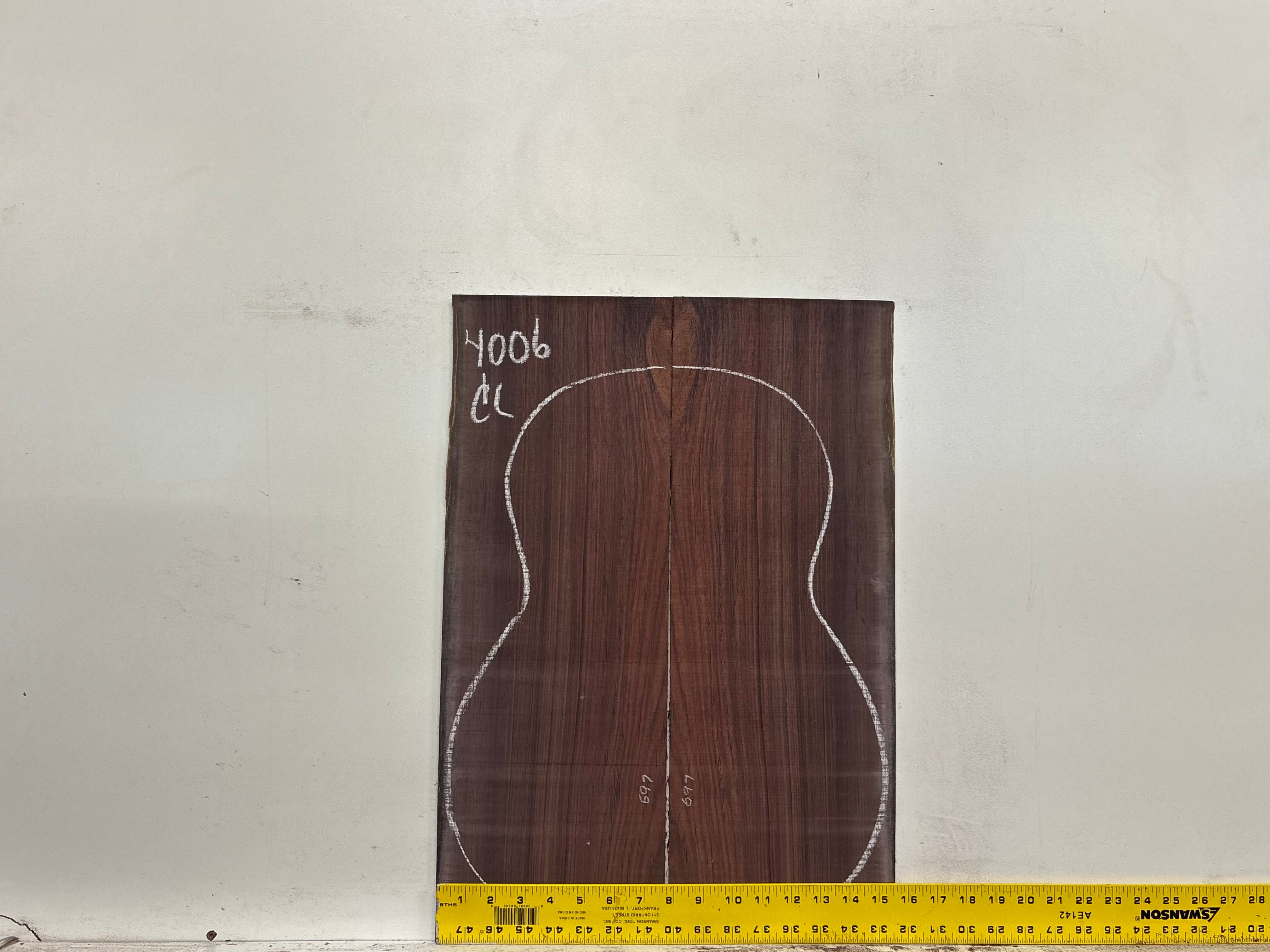 Royal Indian Rosewood Classical Guitar Back & Side Set #4006 - Exotic Wood Zone