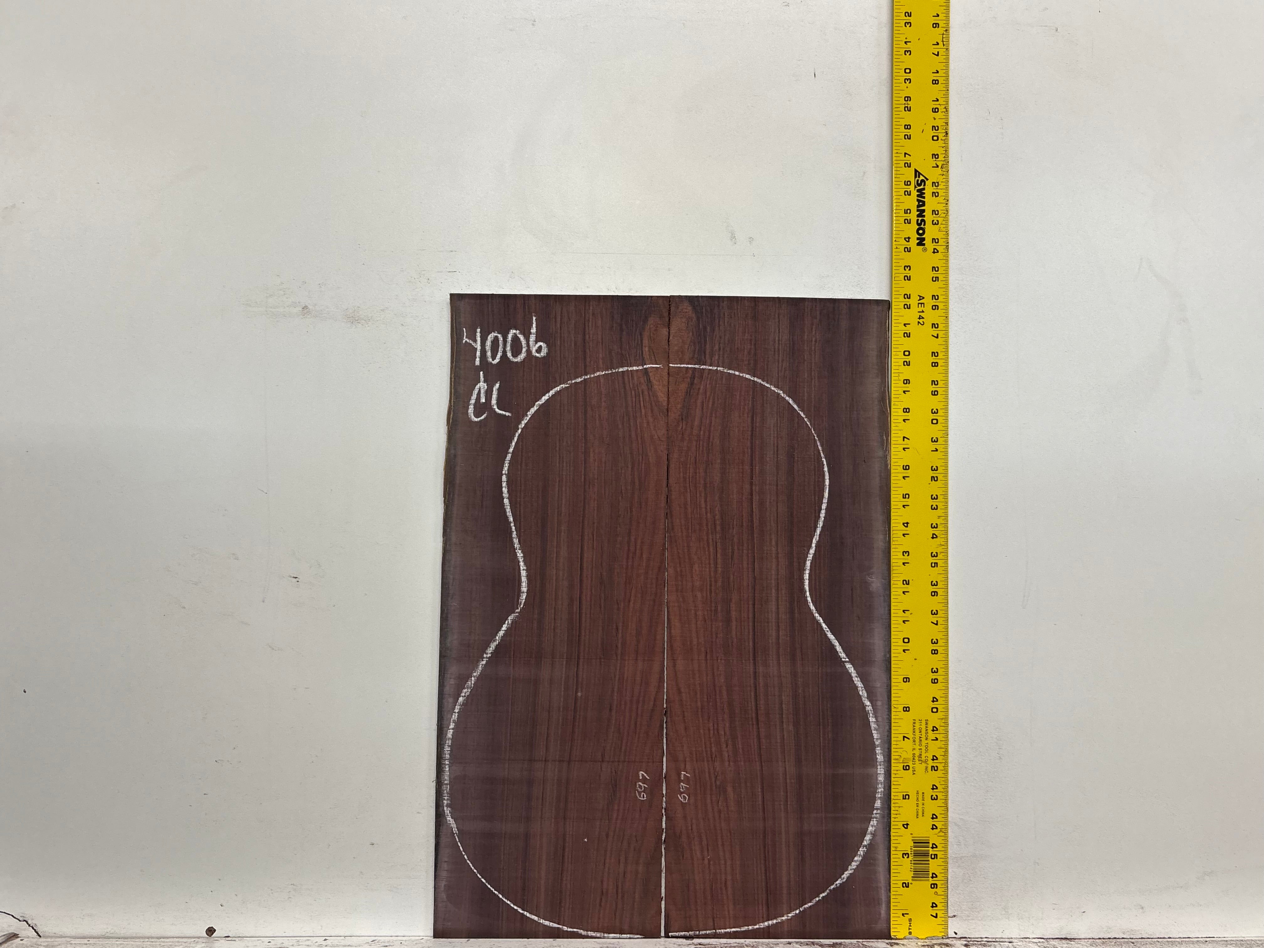Royal Indian Rosewood Classical Guitar Back & Side Set #4006 - Exotic Wood Zone
