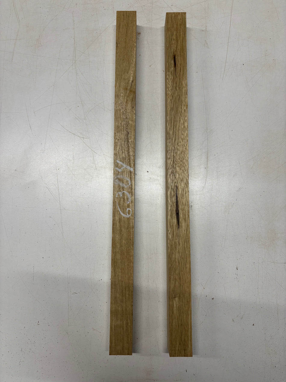 2 pack, White Limba Turning Wood Blanks 24"x1-1/2'x1-1/2"#6304
