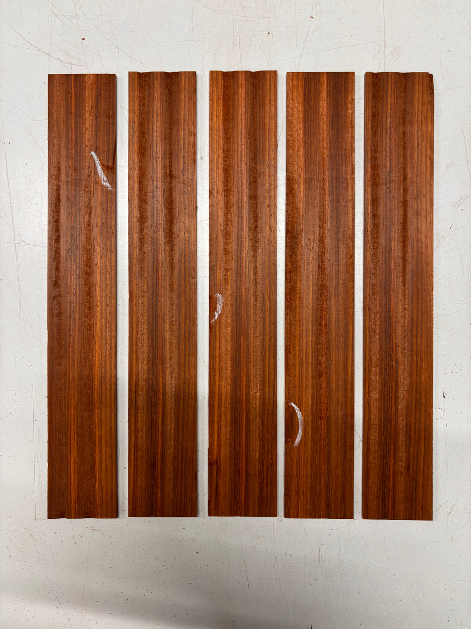 5 Pack, Padauk Thin Stock Lumber 13"x2"x1/8"#6305