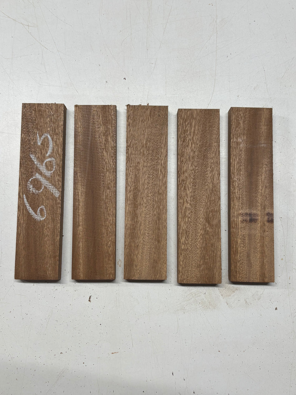 5 Pack, Sapele Thin Stock Lumber 8"x2"x3/4"#6965
