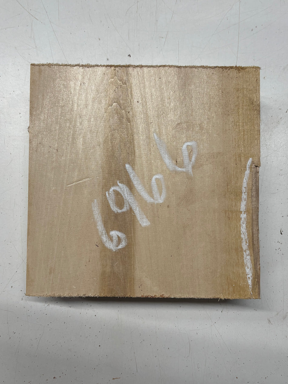 1 Piece, Basswood Bowl Blank 8"x8"x2-7/8"#6966
