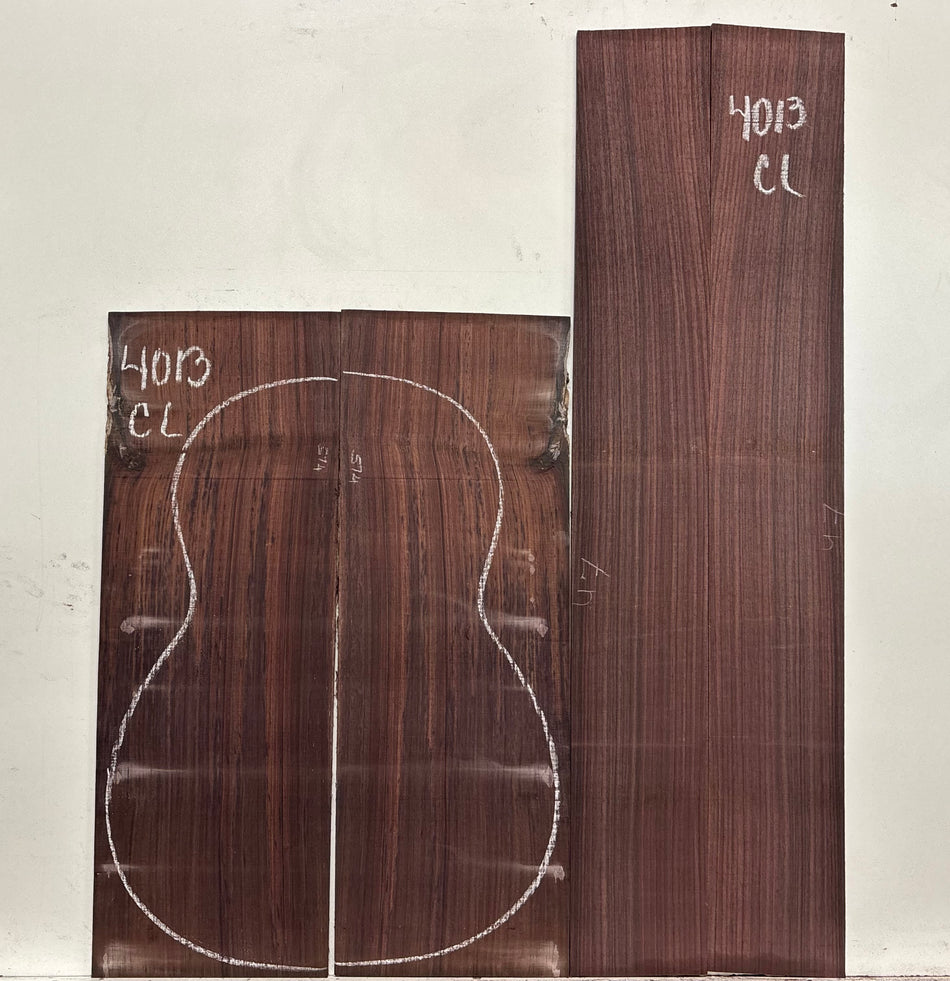 Royal Indian Rosewood Classical Guitar Back & Side Set #4013 - Exotic Wood Zone