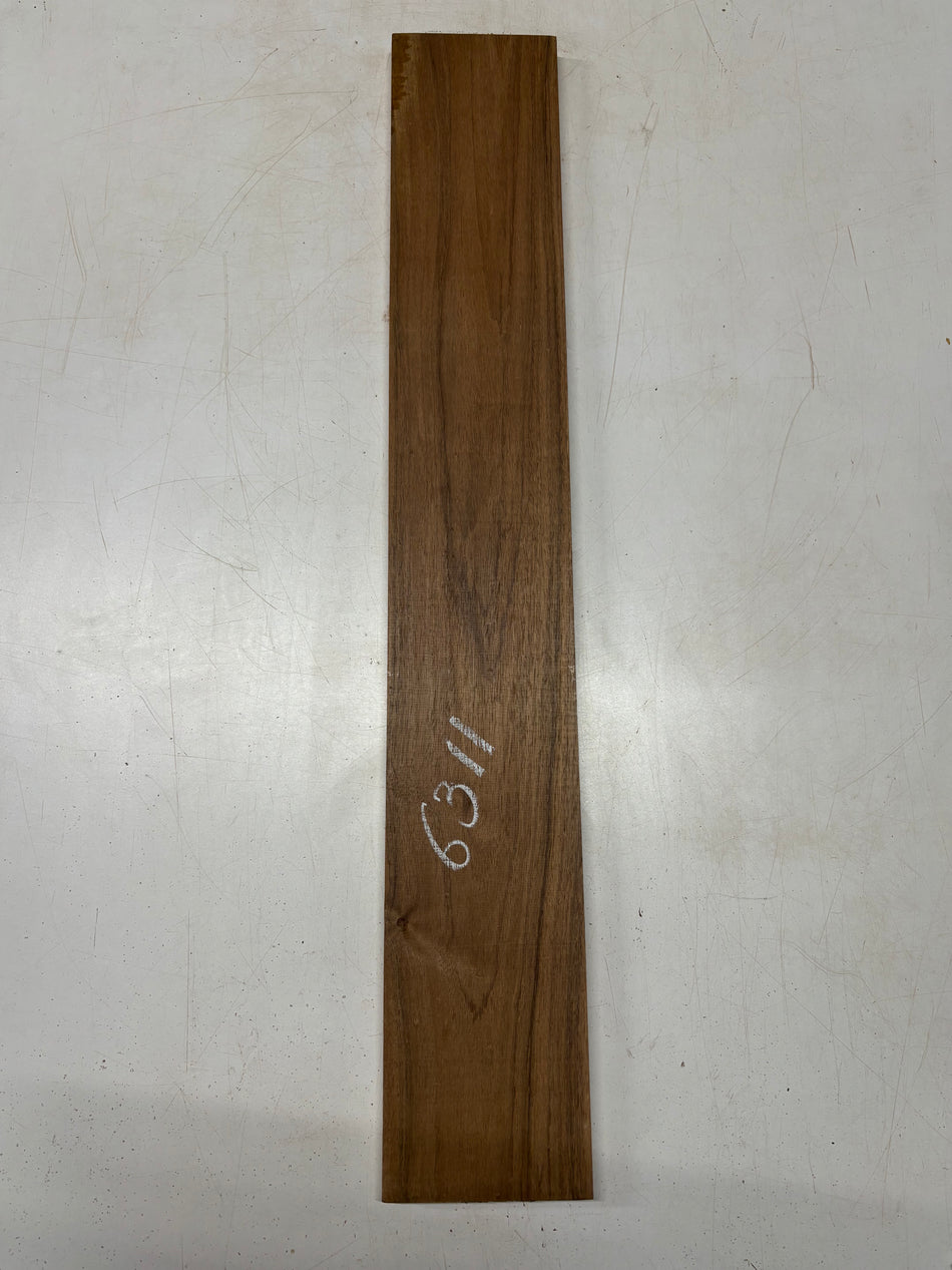1 Piece, Caribbean Walnut Lumber Board Blank 34"x5-1/4"x7/8"#6311