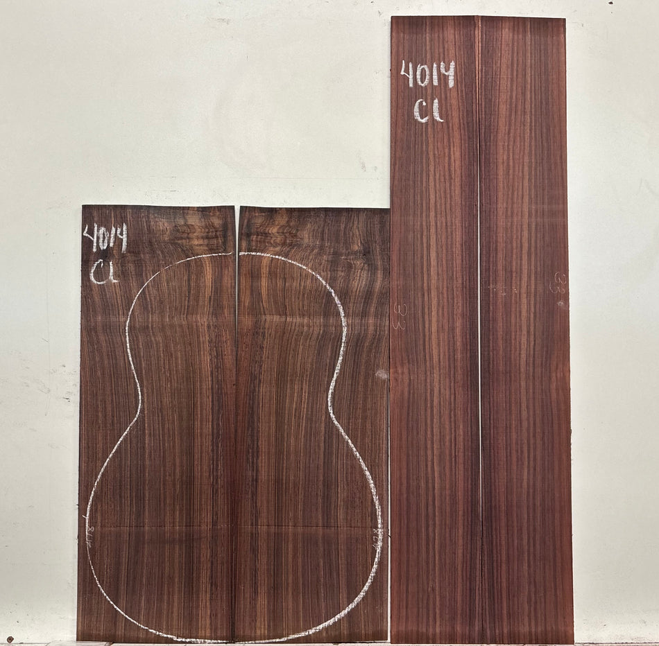 Royal Indian Rosewood Classical Guitar Back & Side Set #4014 - Exotic Wood Zone