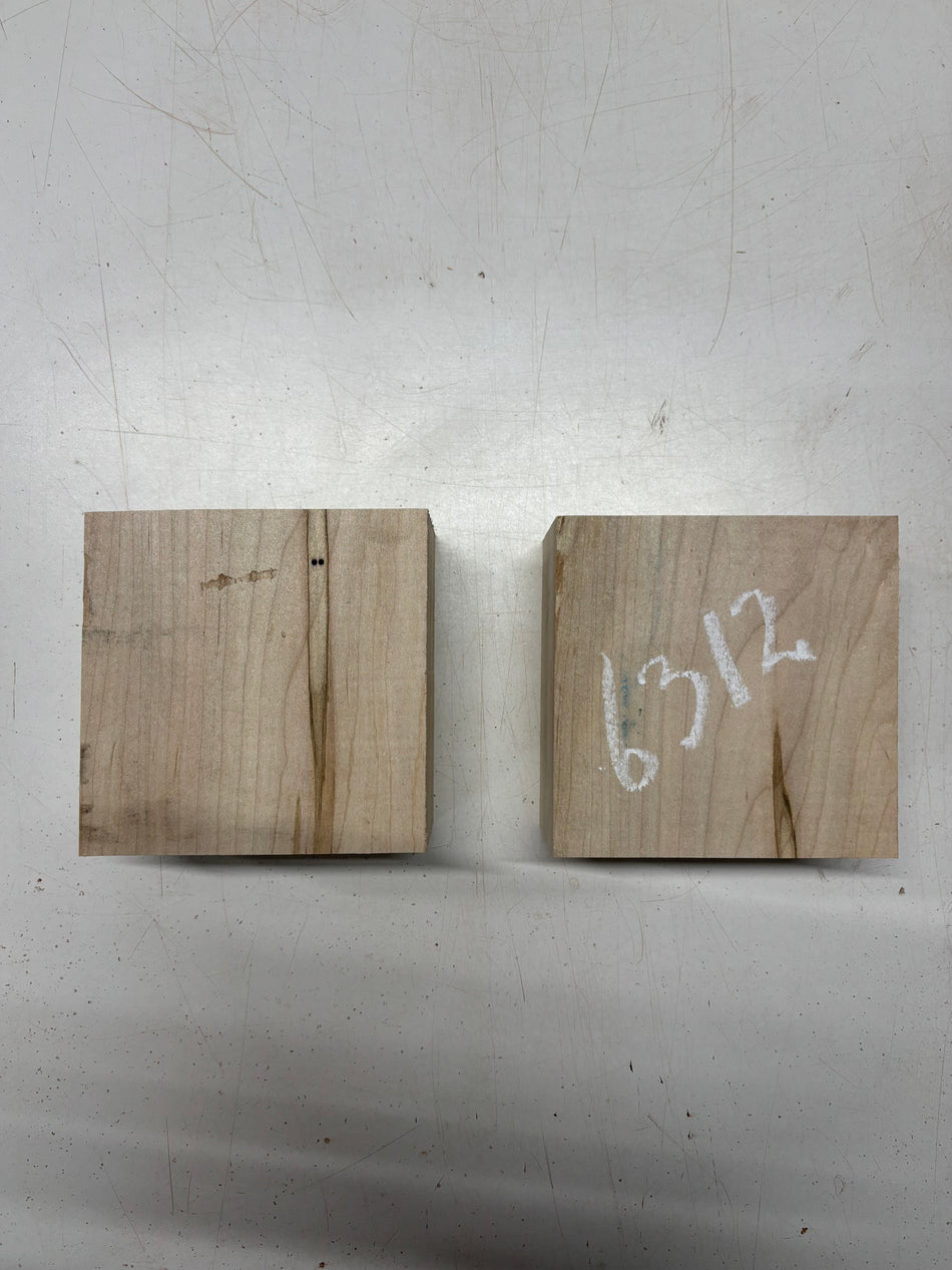 2 Pack, Ambrosia Maple Bowl Blanks 5"x5"x3"#6312