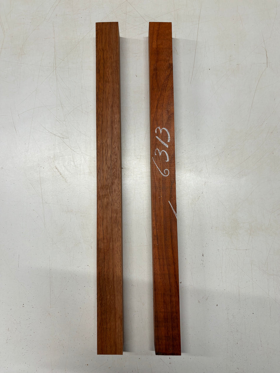 2 Pack, Padauk Turning Wood Blanks 25"x1-3/4"x1-3/4"#6313