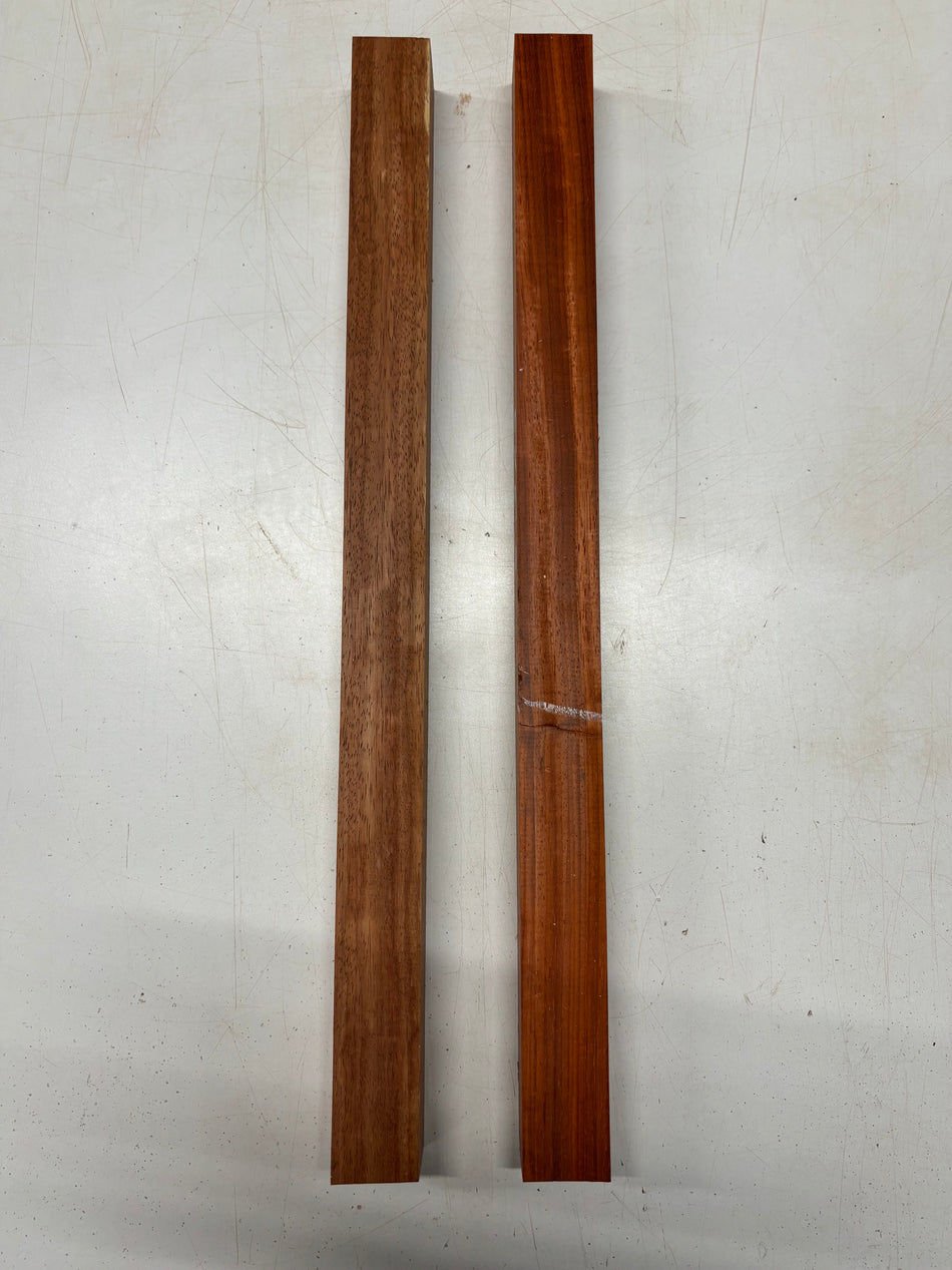 2 Pack, Padauk Turning Wood Blanks 25"x1-3/4"x1-3/4"#6313
