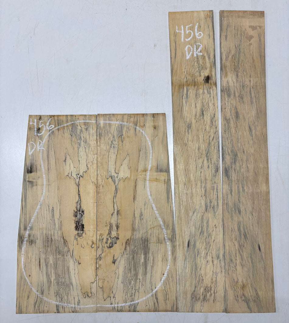 Juego de fondo y aros de guitarra de grado AAAA Dreadnought de palisandro de la India Oriental #61 