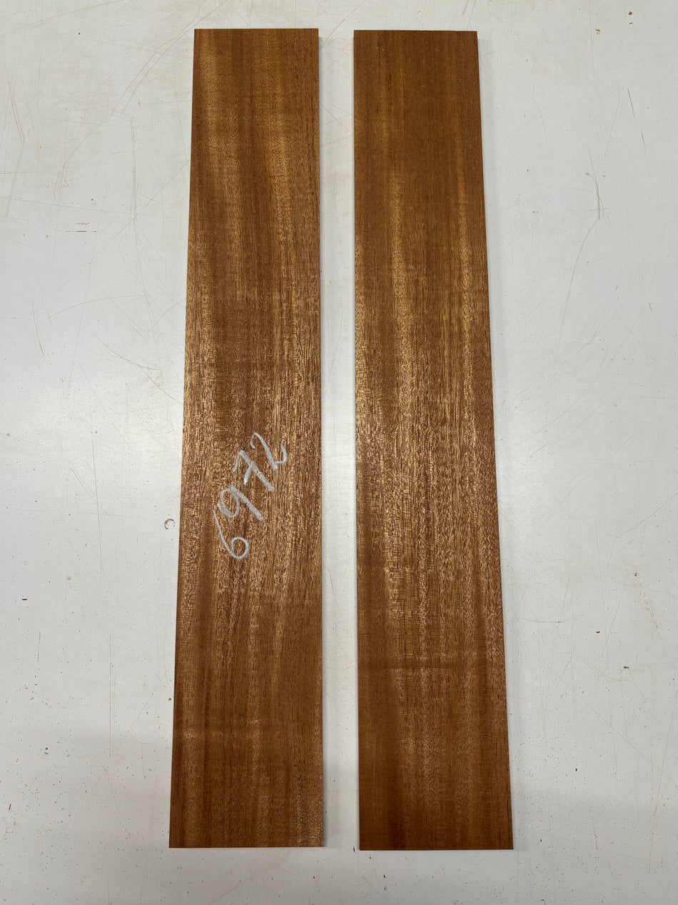 2 Pack, African Mahogany Thin Stock Lumber 30"x5"x3/8"#6972