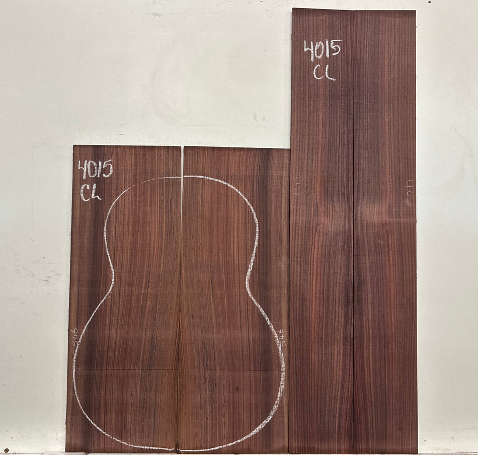 Royal Indian Rosewood Classical Guitar Back & Side Set #4015 - Exotic Wood Zone