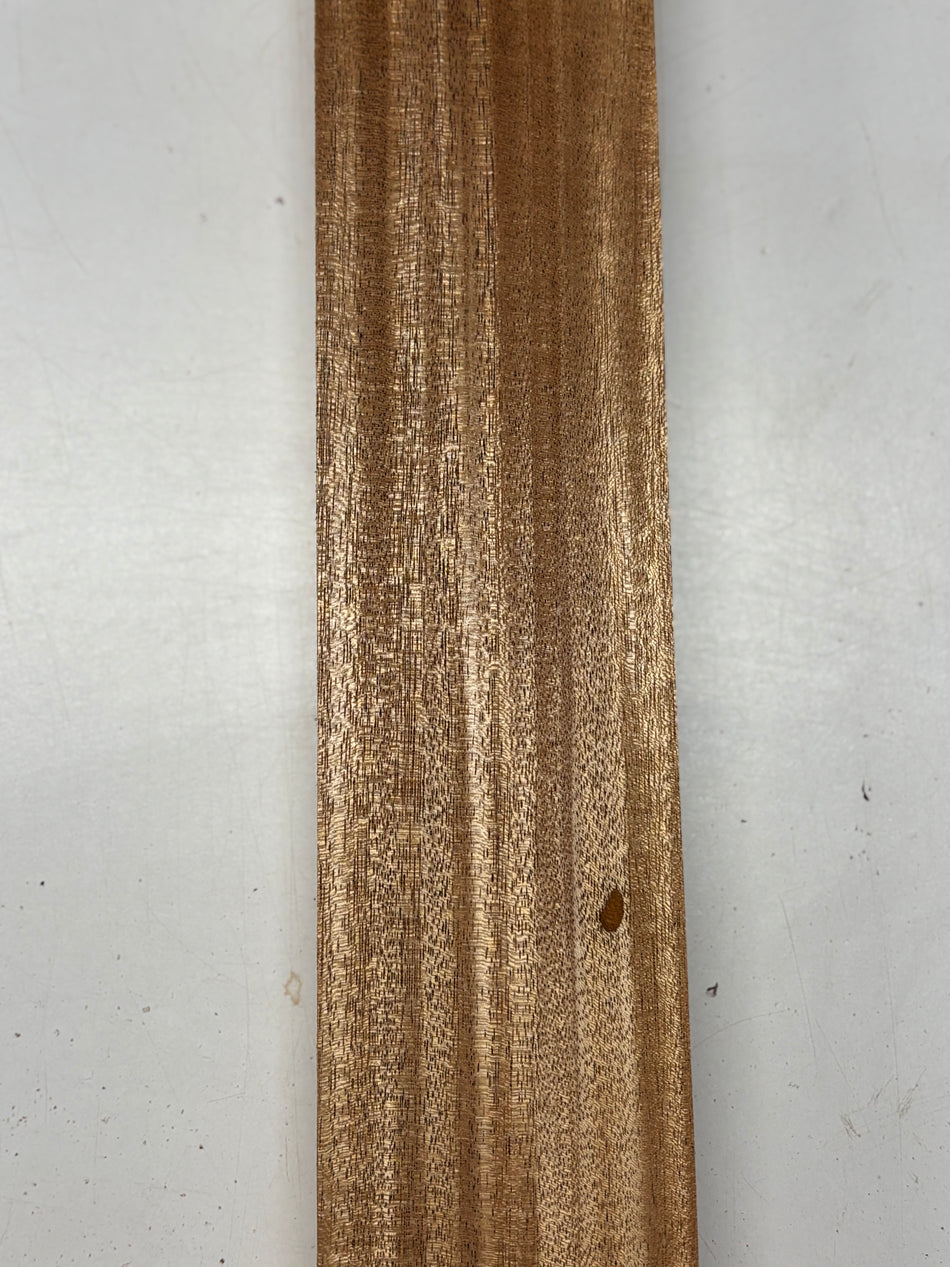 1 Piece, African Mahogany Lumber Board Blank 22"x3-5/8'x1-7/8"#6974