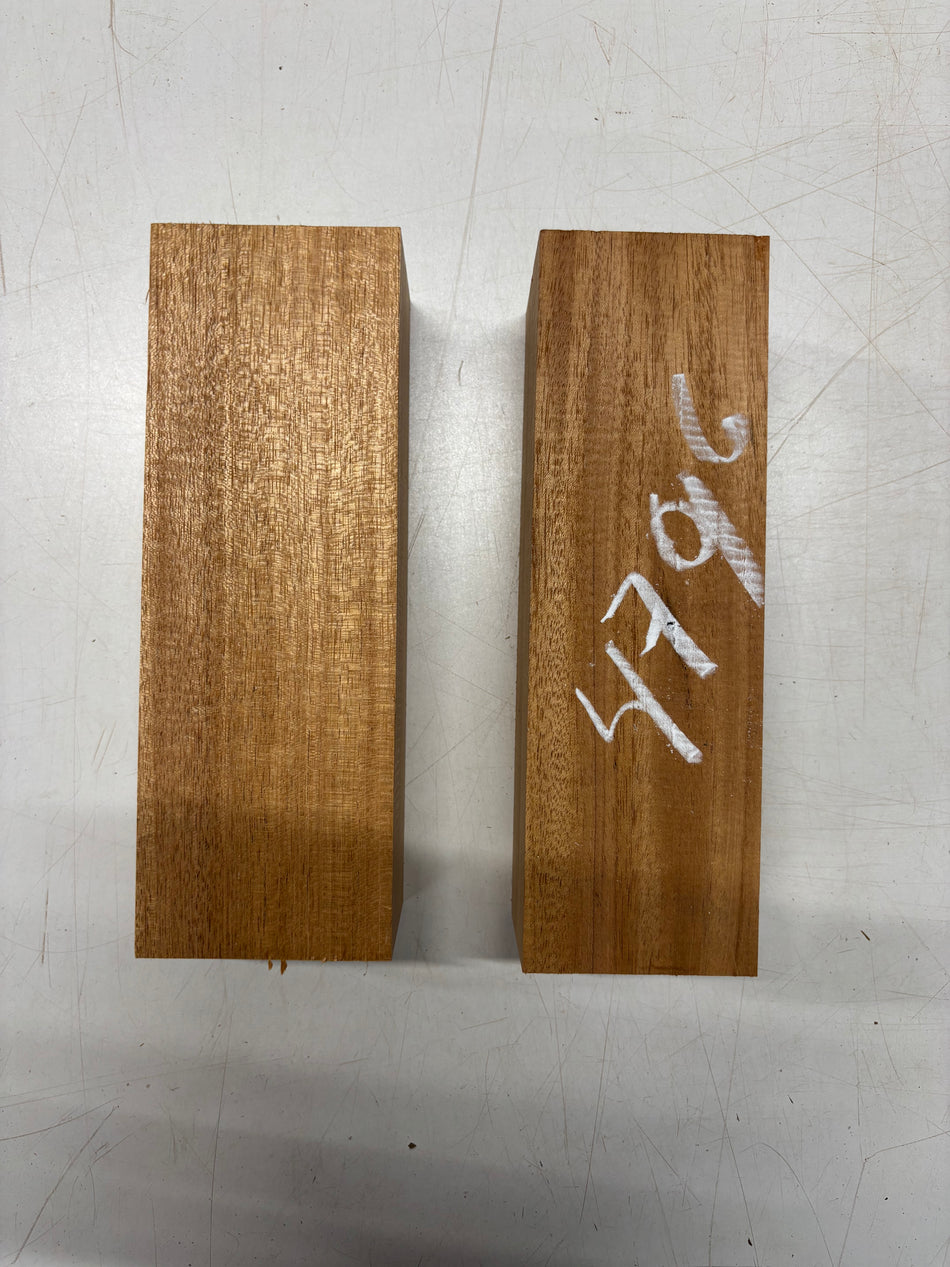 2 Pack, Honduras Mahogany Turning Wood Blanks, 9" x 2-3/4" x 2-7/8"#4796