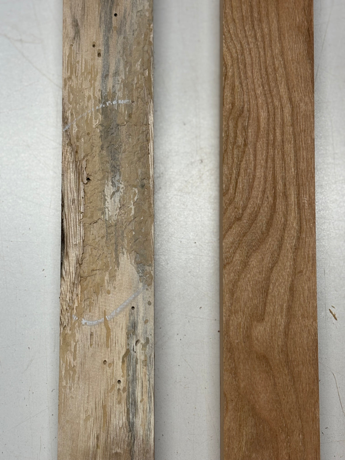 3 Pack, 3 Species Padauk + Koa + Cherry Thin Stock Lumber 17-1/2"x1-7/8"x1'#6977 - Exotic Wood Zone