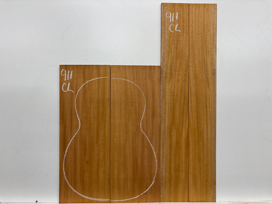 Mahogany Dreadnought Guitar Back & Side Set #911