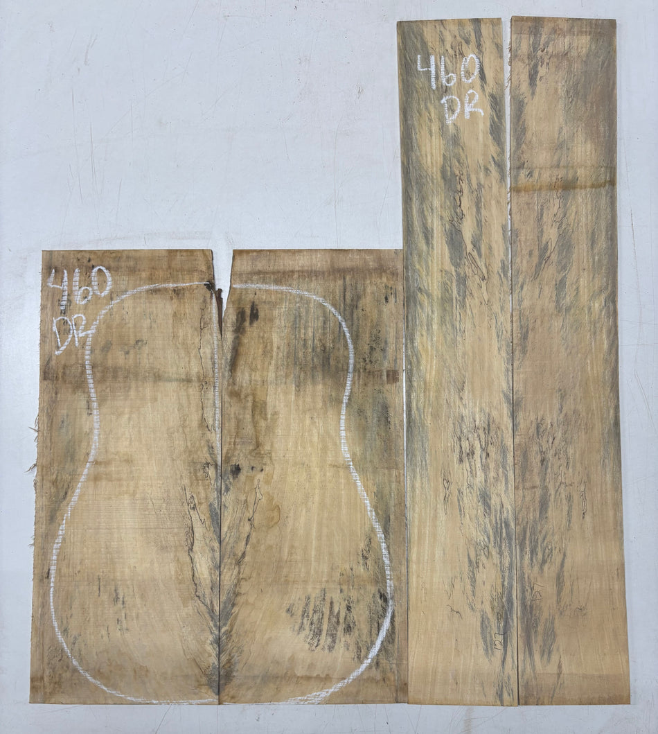 Juego de fondo y aros de guitarra de grado AAAA Dreadnought de palisandro de la India Oriental #61 