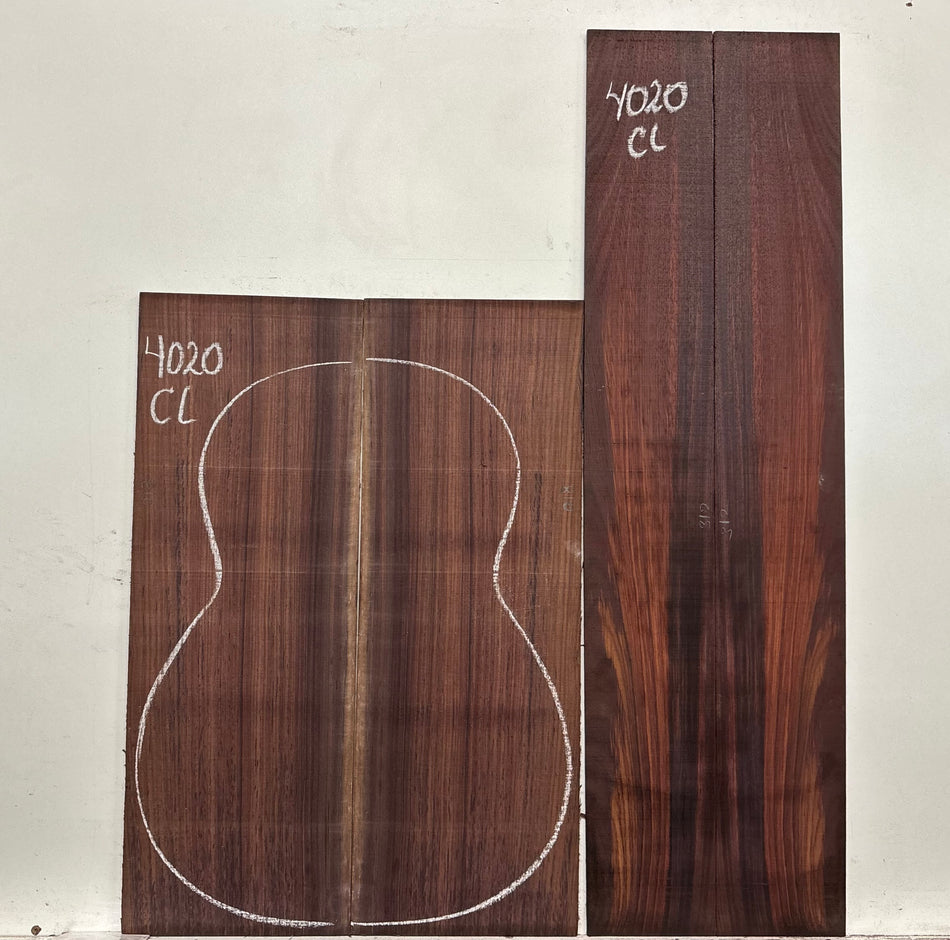 Royal Indian Rosewood Classical Guitar Back & Side Set #4020 - Exotic Wood Zone