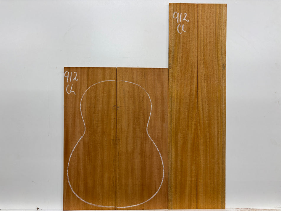 Mahogany Dreadnought Guitar Back & Side Set #912