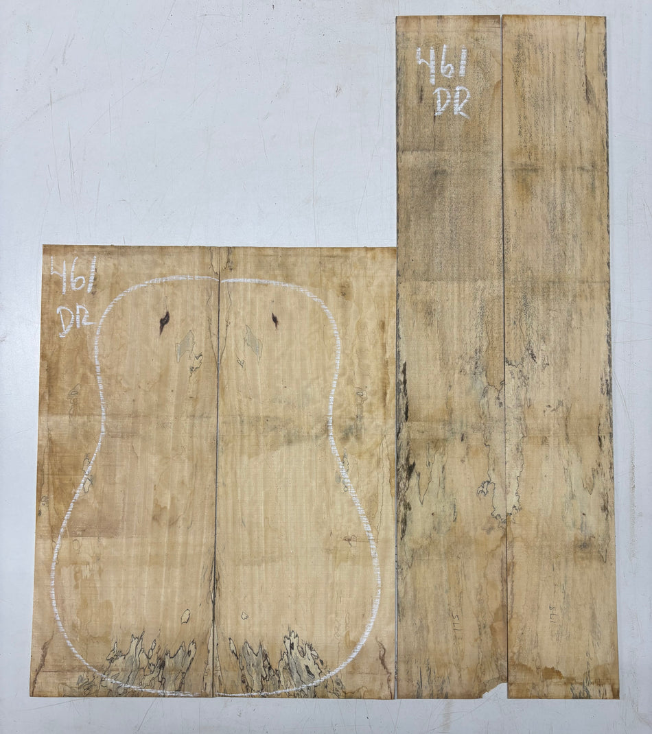 Juego de fondo y aros de guitarra de grado AAAA Dreadnought de palisandro de la India Oriental #61 