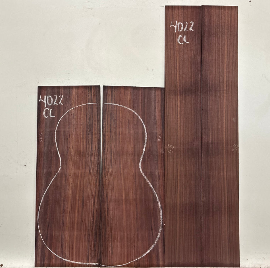 Royal Indian Rosewood Classical Guitar Back & Side Set #4022 - Exotic Wood Zone