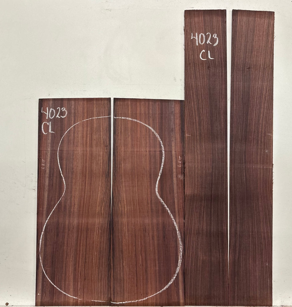 Royal Indian Rosewood Classical Guitar Back & Side Set #4023 - Exotic Wood Zone