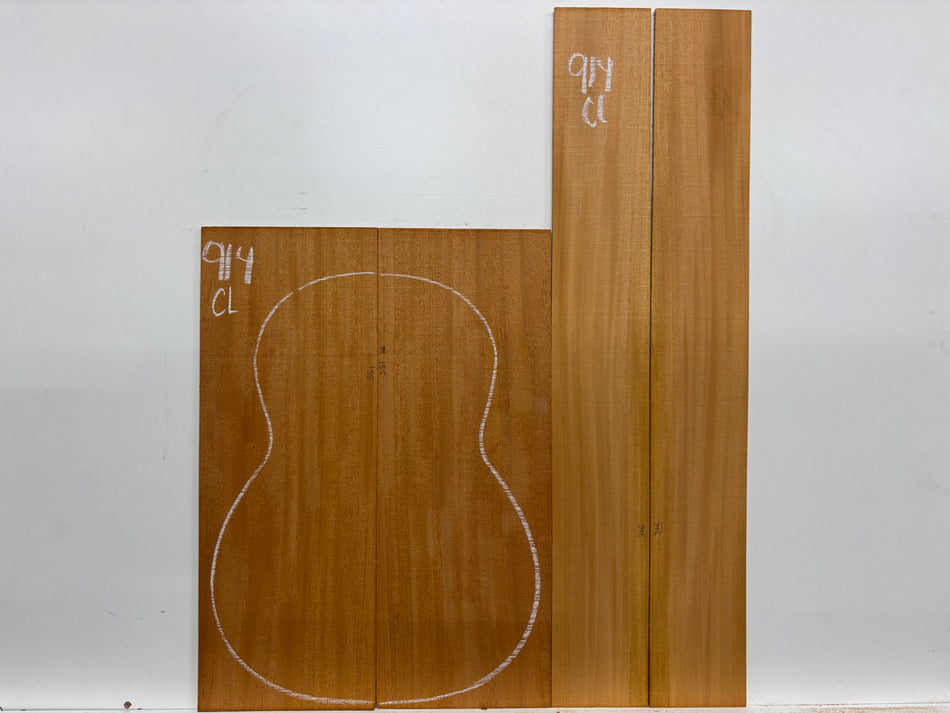 Mahogany Dreadnought Guitar Back & Side Set #914