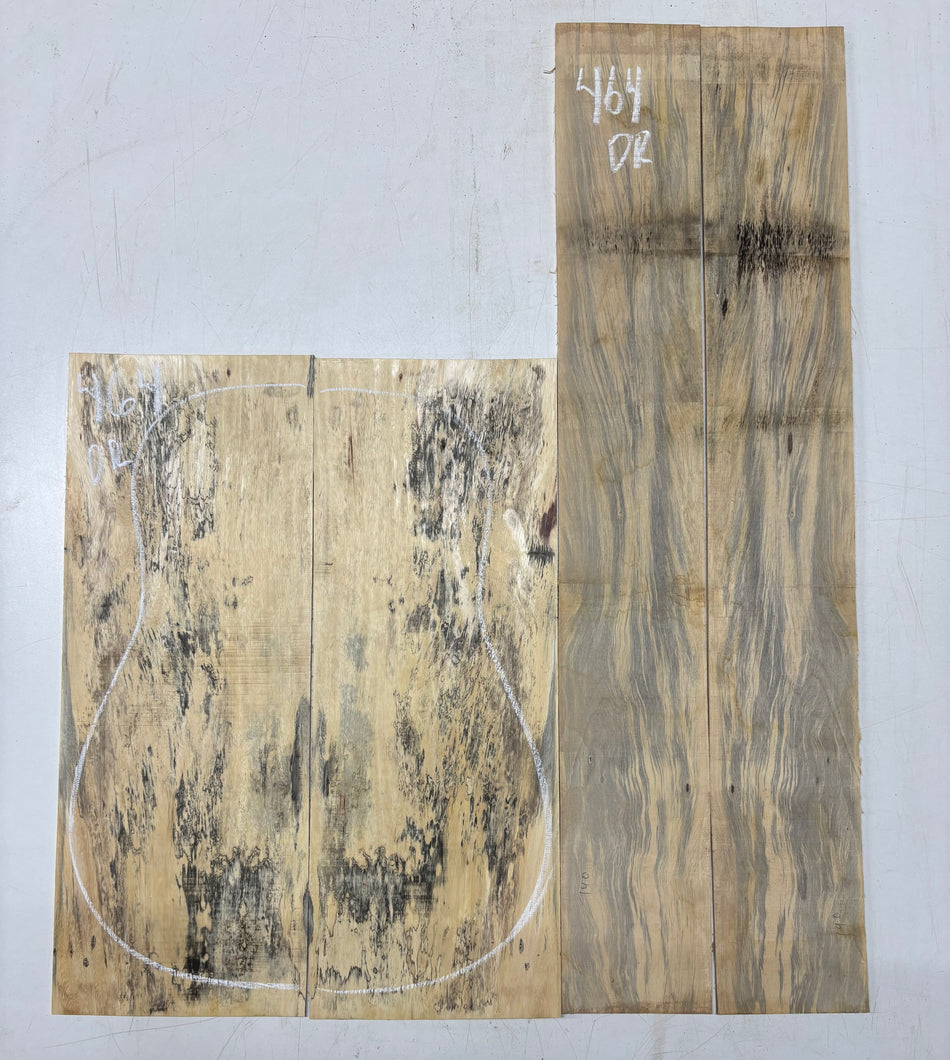 Juego de fondo y aros de guitarra de grado AAAA Dreadnought de palisandro de la India Oriental #61 