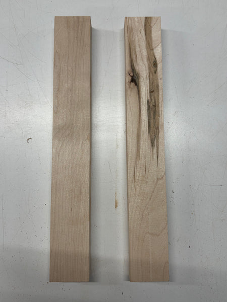 2 Pack, Hard Maple Thin Stock Lumber 18"x2-1/2"x1-1/2"#6988 - Exotic Wood Zone