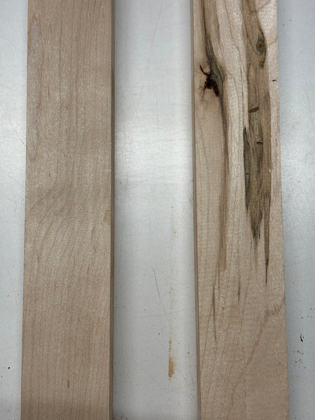 2 Pack, Hard Maple Thin Stock Lumber 18"x2-1/2"x1-1/2"#6988 - Exotic Wood Zone
