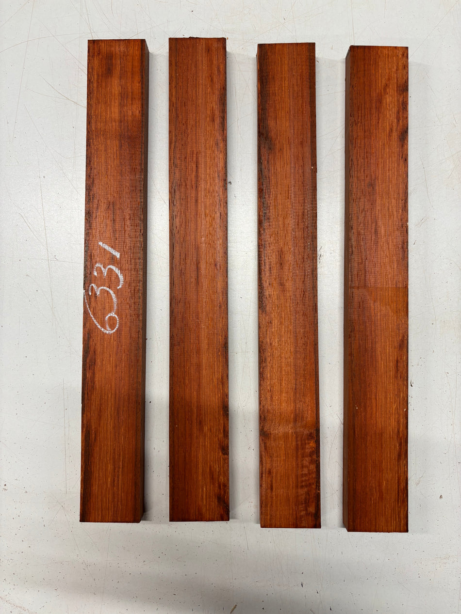 4 Pack, Padauk Thin Stock Lumber 16"x2"x3/4"#6331