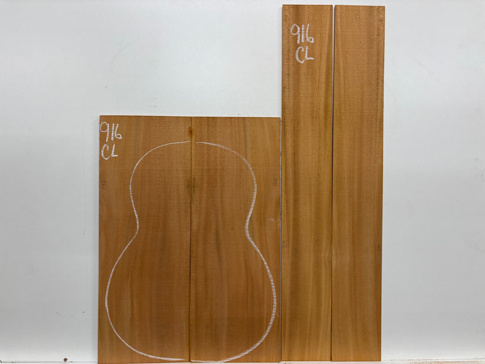 Mahogany Dreadnought Guitar Back & Side Set #916