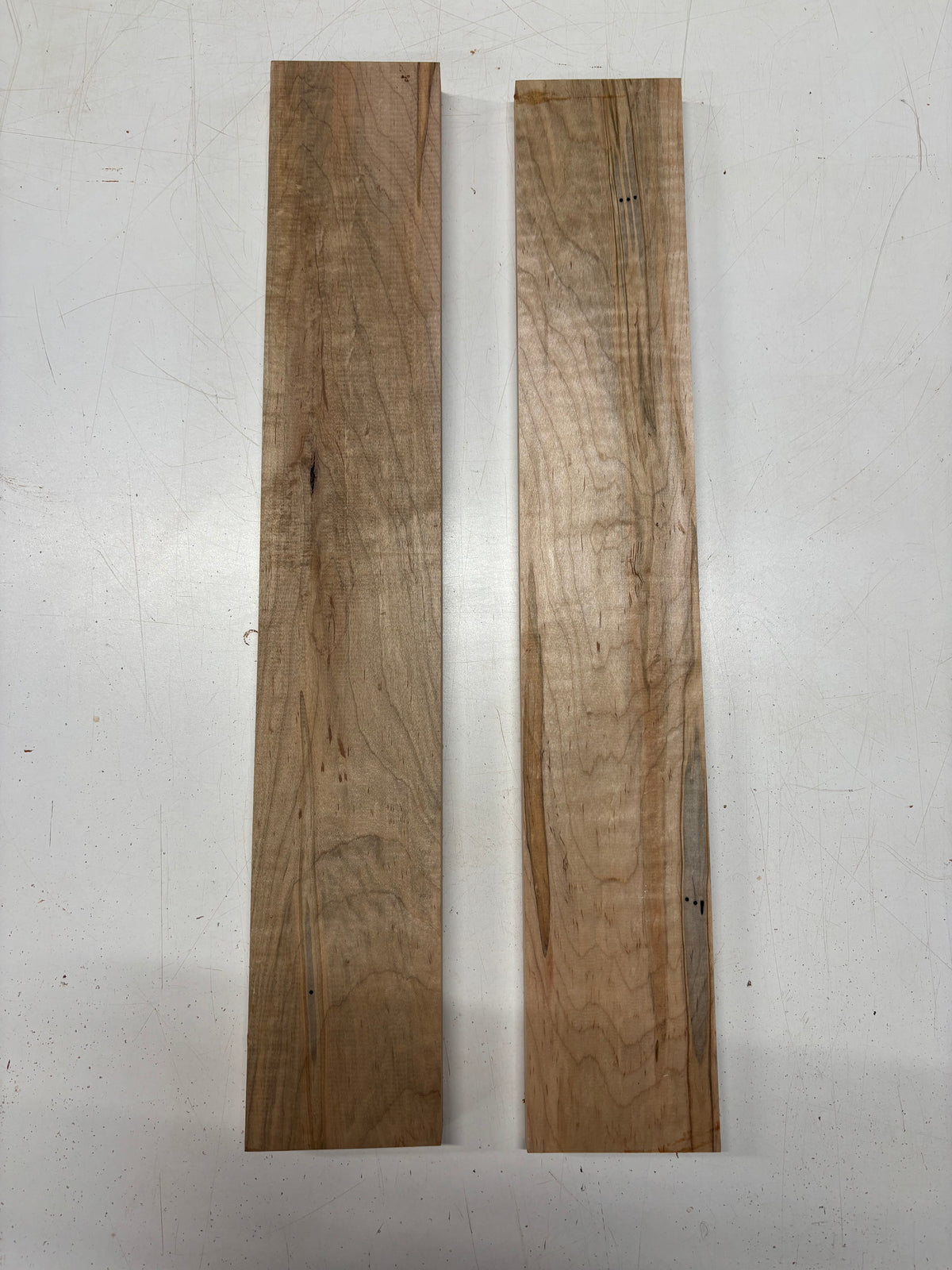 2 Pack, Ambrosia Maple Thin Stock Lumber 24"x4"x3/4"  , 24"x4"x1"#6990 - Exotic Wood Zone