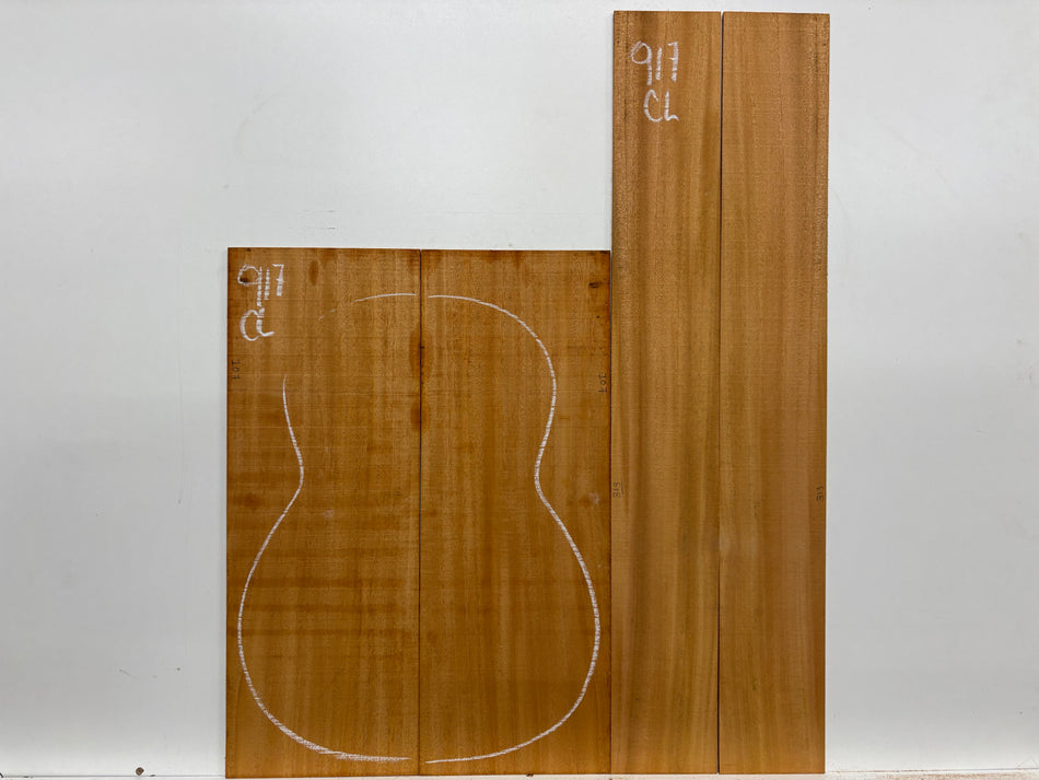 Mahogany Dreadnought Guitar Back & Side Set #917