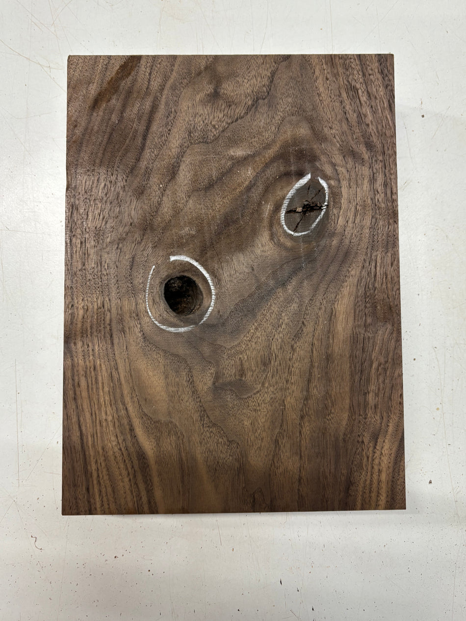 1 Piece, Black Walnut Lumber Board Blank 12-1/2"x9"x2-3/4"#6992