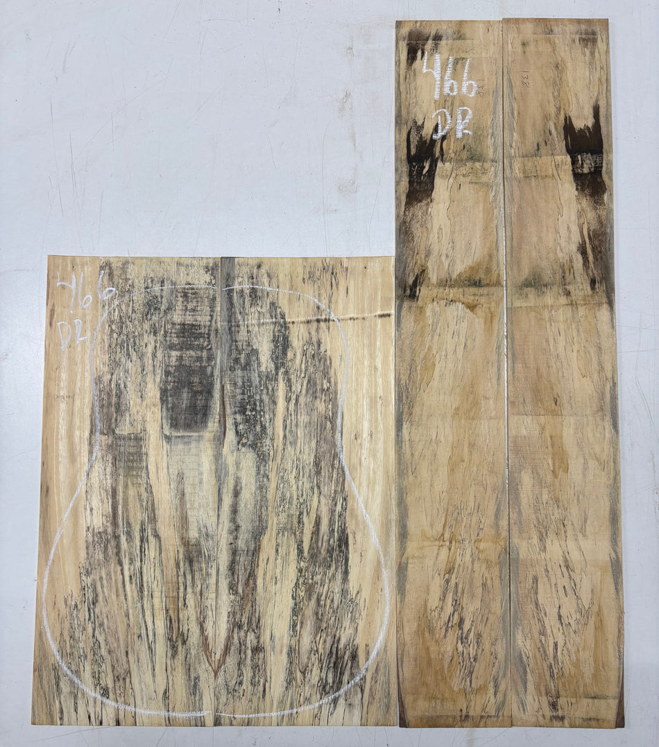 Juego de fondo y aros de guitarra de grado AAAA Dreadnought de palisandro de la India Oriental #61 