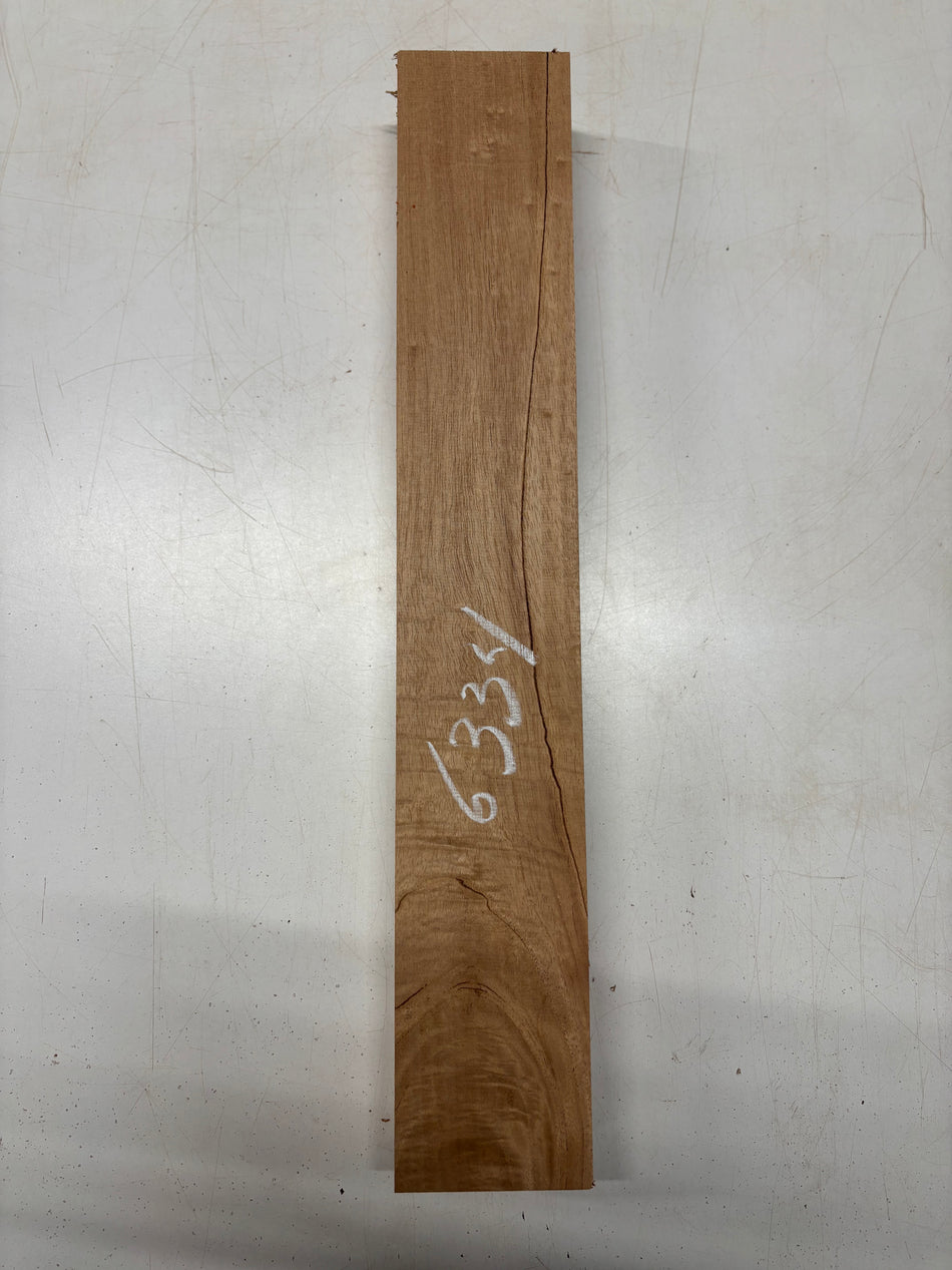 1 Piece, Flame Spanish Cedar Lumber Board Blank 24"x3-7/8"x2-1/2"#6334