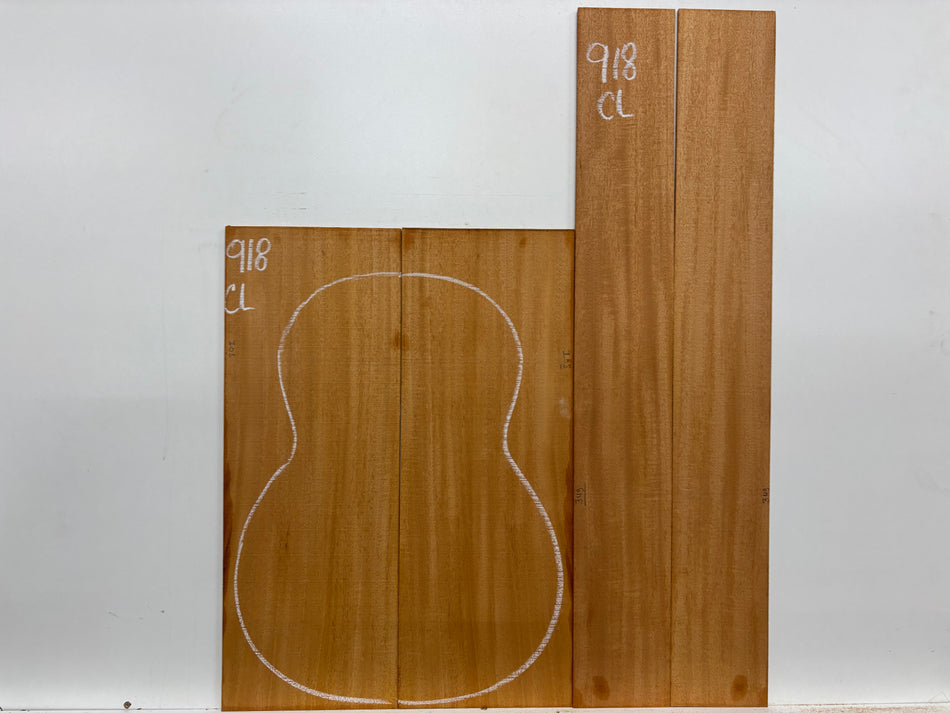 Mahogany Dreadnought Guitar Back & Side Set #918