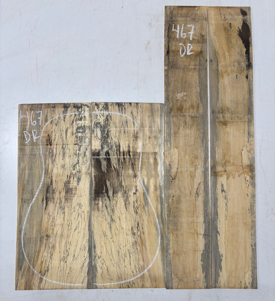 Juego de fondo y aros de guitarra de grado AAAA Dreadnought de palisandro de la India Oriental #61 