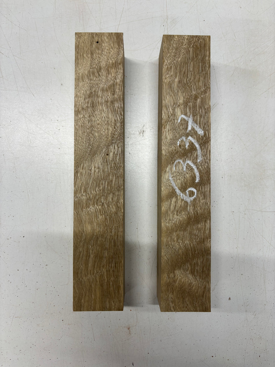 2 Pack, White Limba Turning Wood Blanks 11-7/8"x2"x2"#6337