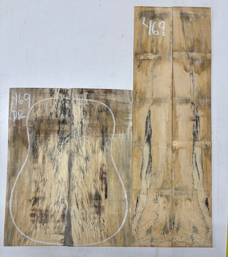 Juego de fondo y aros de guitarra de grado AAAA Dreadnought de palisandro de la India Oriental #61 