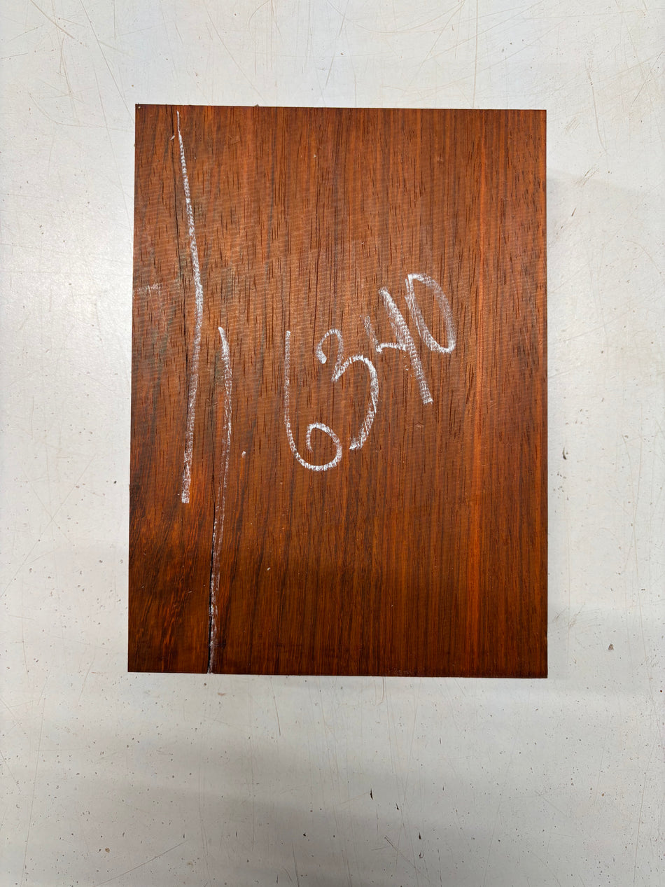 1 Piece, Padauk Lumber Board Blank 10"x7-1/4"x2"#6340