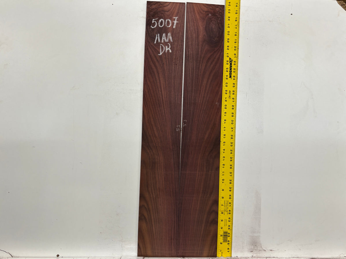 East Indian Rosewood Dreadnought AAA Grade Guitar Back & Side Set #5007 - Exotic Wood Zone