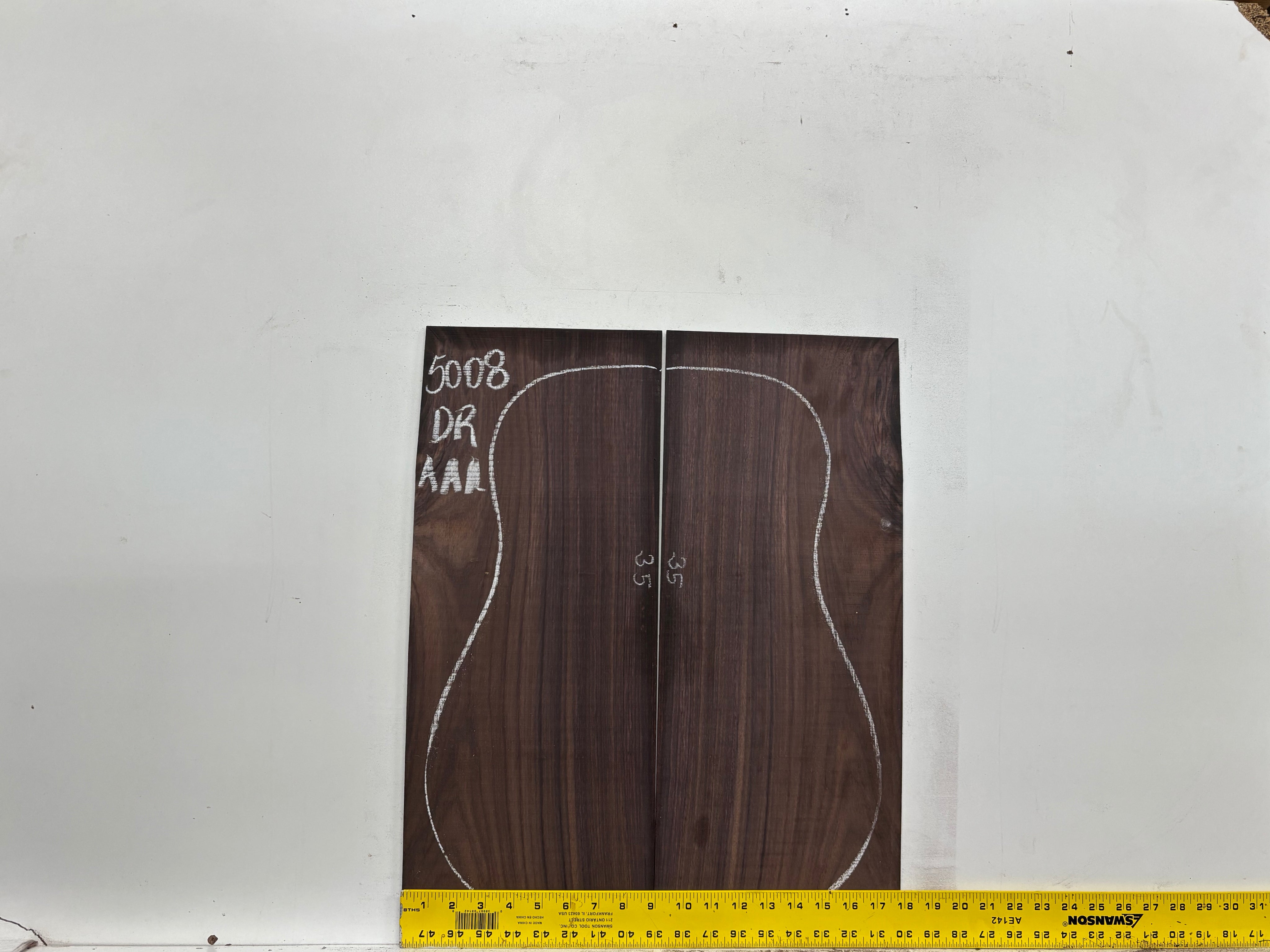 East Indian Rosewood Dreadnought AAA Grade Guitar Back & Side Set #5008 - Exotic Wood Zone